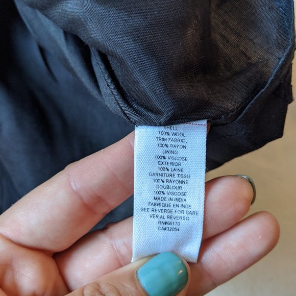 Free People Vintage Black Floral Large Mini Skirt - Picture 7 of 8